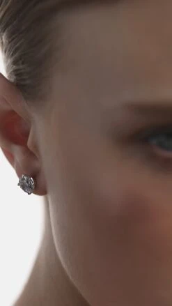 Rosey Studs White Gold -Lustre Jewelry Shop Rosey Studs White Gold 447847833