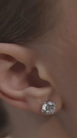 Rosey Studs White Gold -Lustre Jewelry Shop Rosey Studs White Gold 78748743