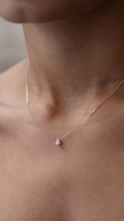 Simone Necklace 0.25ct 18K White Gold