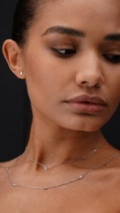 Simone Necklace 0.25ct 18K White Gold -Lustre Jewelry Shop SIMONE NECKLACE 0.25CT 18K WHITE GOLD PETRA ESMA 88SS