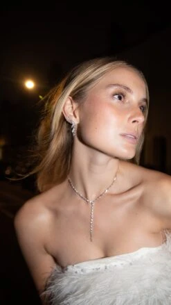 Skylar Earrings White Gold Plated -Lustre Jewelry Shop SKYLAR PHOENIX 87878