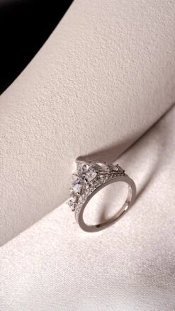 Solana Ring White Gold Plated 32 Solana Ring White Gold Plated -Lustre Jewelry Shop SOLANA RING WHITE GOLD PLATED IDIOS