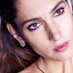 Suriya Ear Jackets 9K White Gold 19 Suriya Ear Jackets 9K White Gold -Lustre Jewelry Shop SURIYAEARJACKETS2