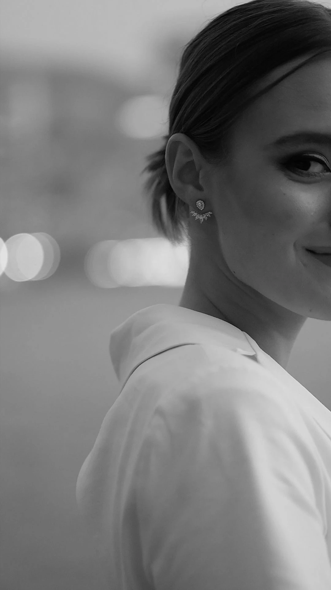 Suriya Ear Jackets 9K White Gold 7 Suriya Ear Jackets 9K White Gold - Image 5