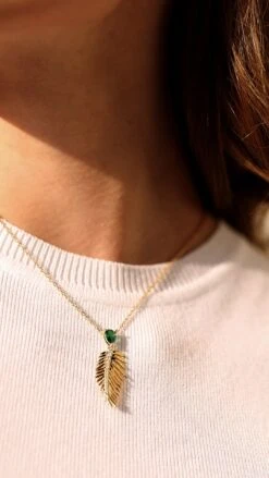 Sabal Necklace 18K Gold Vermeil -Lustre Jewelry Shop Sabal Necklace 18K Gold Vermeil 8999S