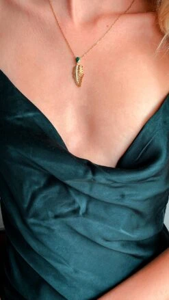 Sabal Necklace 18K Gold Vermeil -Lustre Jewelry Shop Sabal Necklace 18K Gold Vermeil 98DIO