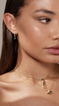 Sabal Necklace 18K Gold Vermeil -Lustre Jewelry Shop Sabal Necklace 18K Gold Vermeil 98IOSKA