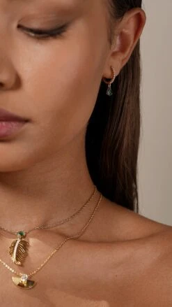 Sabal Necklace 18K Gold Vermeil -Lustre Jewelry Shop Sabal Necklace 18K Gold Vermeil 98IUD