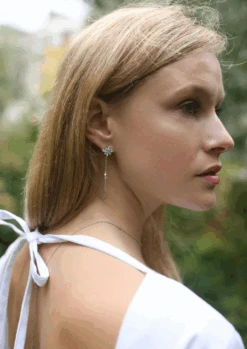 Camelia Drop Earrings White Gold Plated -Lustre Jewelry Shop Screenshot2021 08 04at17.44.30