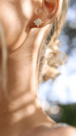 Snowflower Stud Earrings 18K Gold Vermeil -Lustre Jewelry Shop Screenshot2022 02 04at1.51.00pm