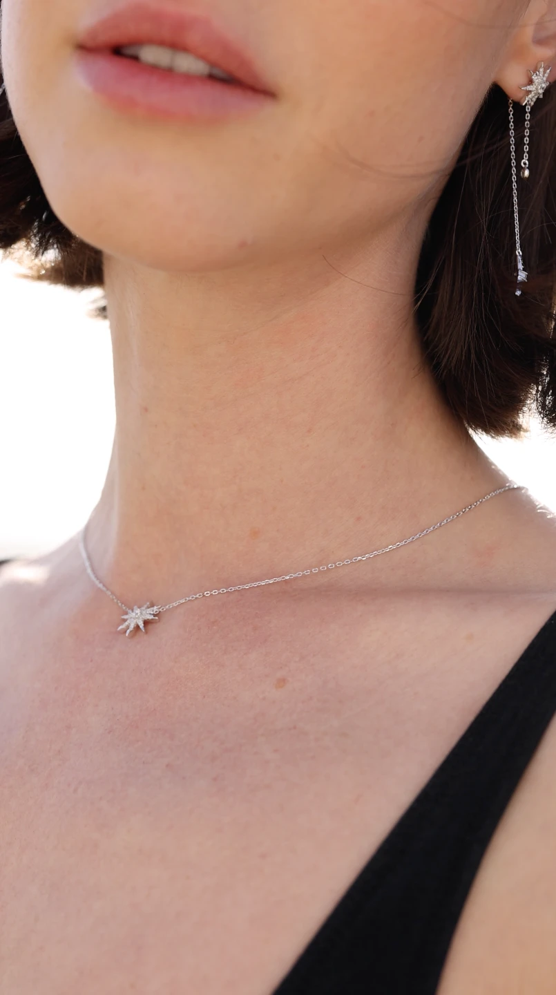 Atrias Necklace White Gold Plated 11 Atrias Necklace White Gold Plated - Image 9