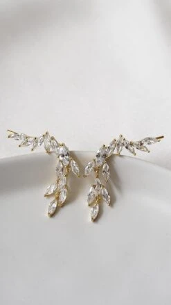 Skylar Earrings 18K Gold Vermeil -Lustre Jewelry Shop Skylar Earrings 18K Gold Vermeil IOS