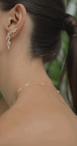 Skylar Earrings 18K Gold Vermeil -Lustre Jewelry Shop SkylarEarringsGoldVermeil4