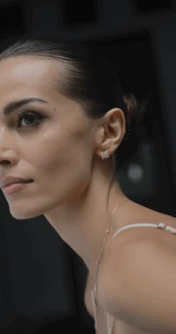 Snowflower Stud Earrings 18K Gold Vermeil -Lustre Jewelry Shop SnowflowerStudEarringsGoldVermeil8