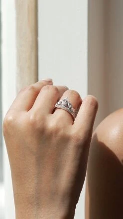 Solana Ring White Gold Plated 30 Solana Ring White Gold Plated -Lustre Jewelry Shop Solana Ring Silver 9s9ska