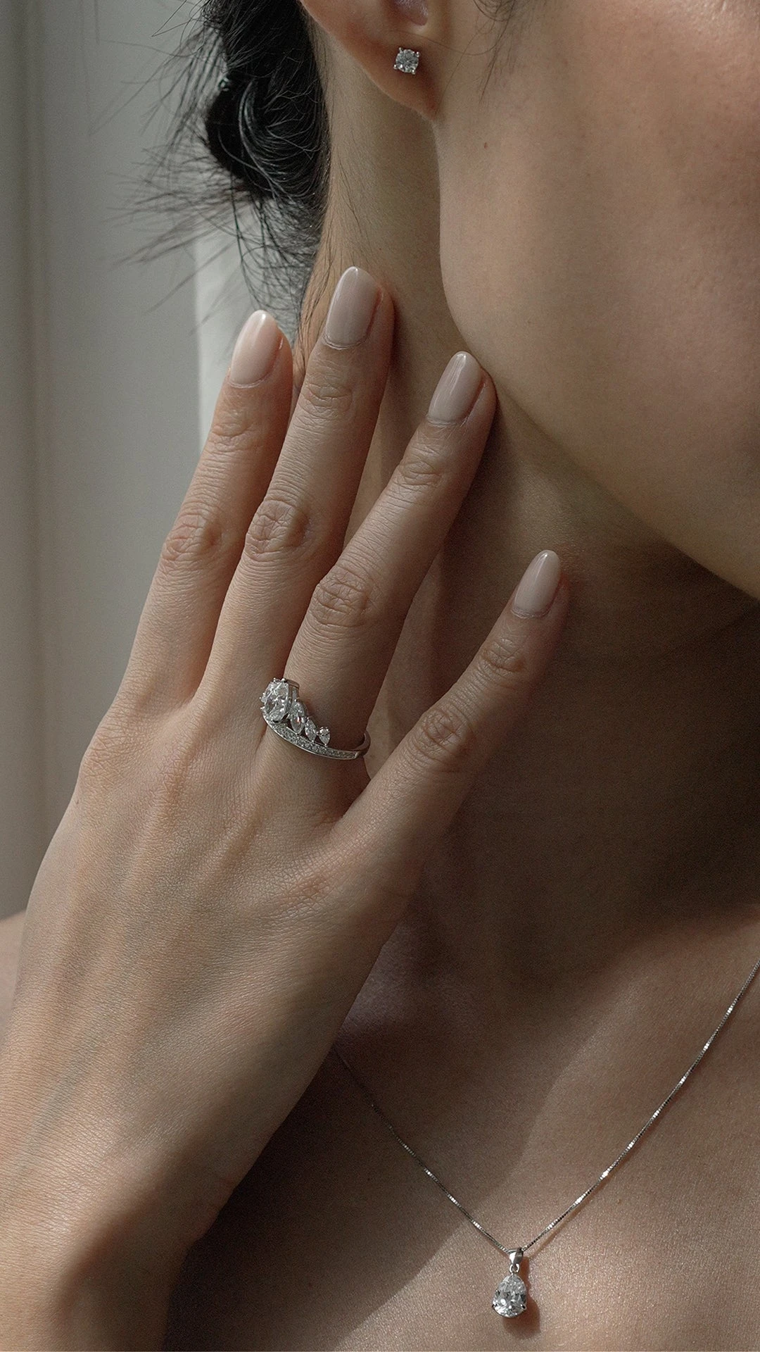 Solana Ring White Gold Plated 7 Solana Ring White Gold Plated - Image 5