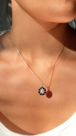 Sora Necklace White Gold Plated