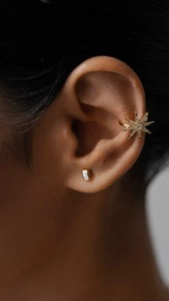 Stella Cuff 18K Gold Vermeil -Lustre Jewelry Shop Stella Cuff 18K Gold Vermeil 8E8E