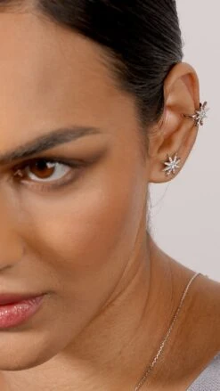 Stella Cuff White Gold Plated -Lustre Jewelry Shop Stella Cuff White Gold Plated VEGA LKJ