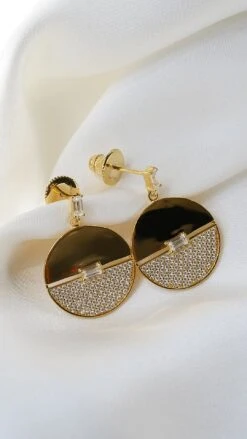 Sula Earrings 18K Gold Vermeil -Lustre Jewelry Shop Sula Earrings 18K Gold Vermeil 98SKJS
