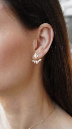 Suriya Ear Jackets 18K Gold Vermeil -Lustre Jewelry Shop Suriya Ear Jackets 18K Gold Vermeil dkioiod