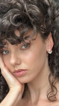 Suriya Ear Jackets 18K Gold Vermeil -Lustre Jewelry Shop Suriya Ear Jackets Gold Vermeil 03302SMS