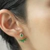 Suriya Emerald Ear Jackets 18K Gold Vermeil 2 Suriya Emerald Ear Jackets 18K Gold Vermeil -Lustre Jewelry Shop Suriya Emerald Ear Jackets Gold Vermeil 89ssa