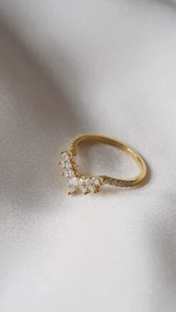 Suriya Ring Jacket 18K Gold Vermeil -Lustre Jewelry Shop Suriya Ring Jacket 18K Gold Vermeil 90UIS