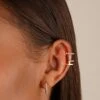 Telma Ear Cuff 18K Gold Vermeil 2 Telma Ear Cuff 18K Gold Vermeil -Lustre Jewelry Shop TELMA EAR CUFF 18K GOLD VERMEIL DILLON 98S98