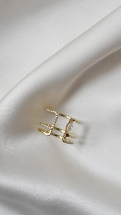 Telma Ring 18K Gold Vermeil -Lustre Jewelry Shop TELMA RING 18K GOLD VERMEIL UII7D