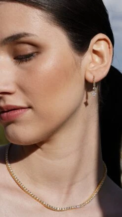 Thea Drop Princess 18K Gold Vermeil