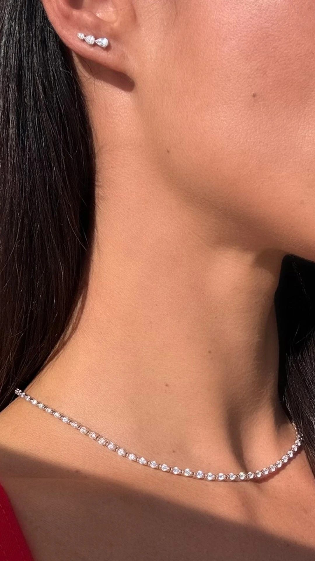 Coralie Necklace White Gold Plated 5 Coralie Necklace White Gold Plated - Image 3