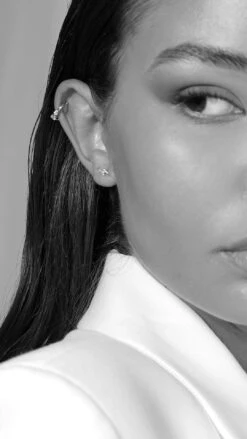 Toluda Cuff White Gold Plated -Lustre Jewelry Shop TOLUDA CUFF 09DKS