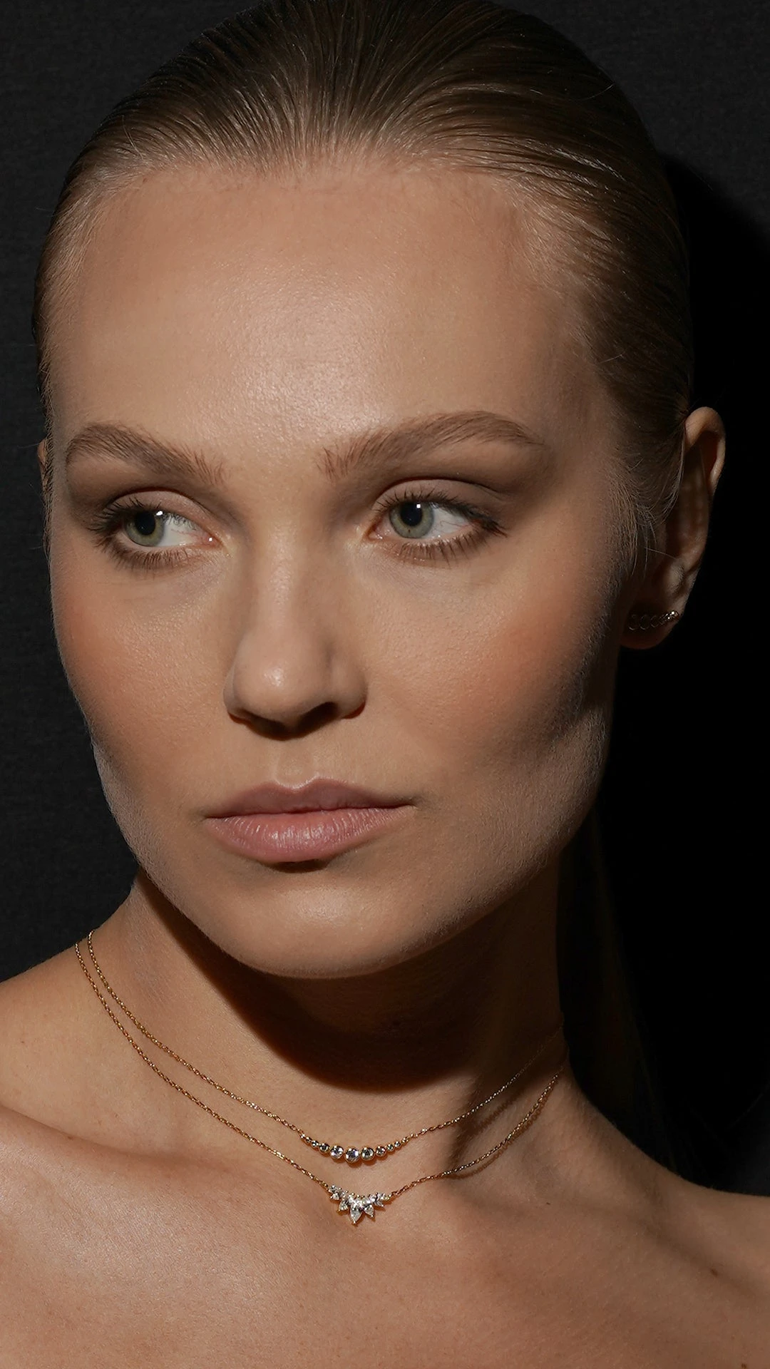 Tulisa Marquise Necklace 18K Gold Vermeil 8 Tulisa Marquise Necklace 18K Gold Vermeil - Image 6