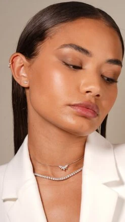 Rai Stud 9K White Gold -Lustre Jewelry Shop TULISA RAI PRUDENCE LDKS ID