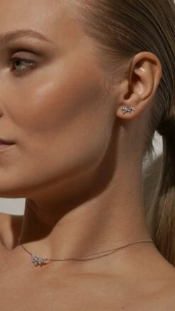 Kira Stud Earrings White Gold Plated -Lustre Jewelry Shop TULISSA NECKLACE 9S9KHS2 eb6a2a28 5a89 4cb6 a121 265b084803c5