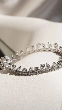 Taini Bracelet White Gold Plated -Lustre Jewelry Shop Taini Bracelet White Gold Plated OU89SD