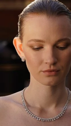 Taini Necklace White Gold Plated 16 Taini Necklace White Gold Plated -Lustre Jewelry Shop Taini Necklace 89DJKS