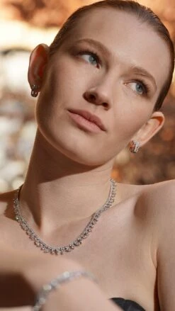 Taini Necklace White Gold Plated 19 Taini Necklace White Gold Plated -Lustre Jewelry Shop Taini Necklace 98DKJS