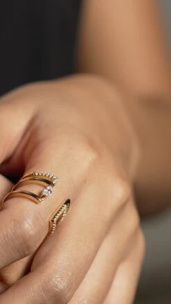 Telma Ring 18K Gold Vermeil -Lustre Jewelry Shop Telma Ring Gold Vermeil 328322