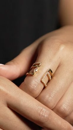 Telma Ring 18K Gold Vermeil -Lustre Jewelry Shop Telma Ring Gold Vermeil 337772