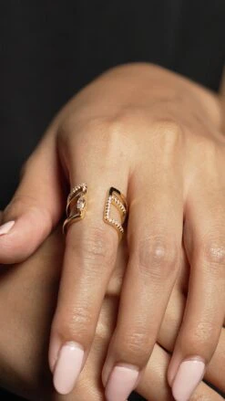 Telma Ring 18K Gold Vermeil -Lustre Jewelry Shop Telma Ring Gold Vermeil 3737322