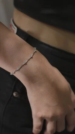 Thalassa Bracelet White Gold Plated -Lustre Jewelry Shop Thalassa Bracelet 89DKJSJS1