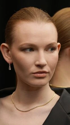 Thea Drop Oval 18K Gold Vermeil -Lustre Jewelry Shop Thea Drop OVAL Gold Vermeil JKJSS