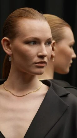 Thea Drop Oval 18K Gold Vermeil -Lustre Jewelry Shop Thea Drop Oval Gold Vermeil 09DKLKLD