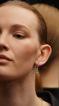 Thea Drop Oval 18K Gold Vermeil -Lustre Jewelry Shop Thea Drop Oval Gold Vermeil 98DKLKD