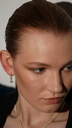 Thea Drop Princess 18K Gold Vermeil -Lustre Jewelry Shop Thea Drop Princess Gold Vermeil 89DKJDSS