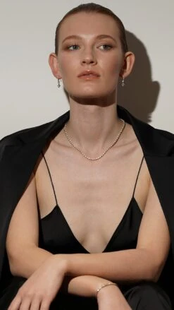 Thea Drop Princess White Gold Plated 19 Thea Drop Princess White Gold Plated -Lustre Jewelry Shop Thea Drop Princess Silver 898D89D