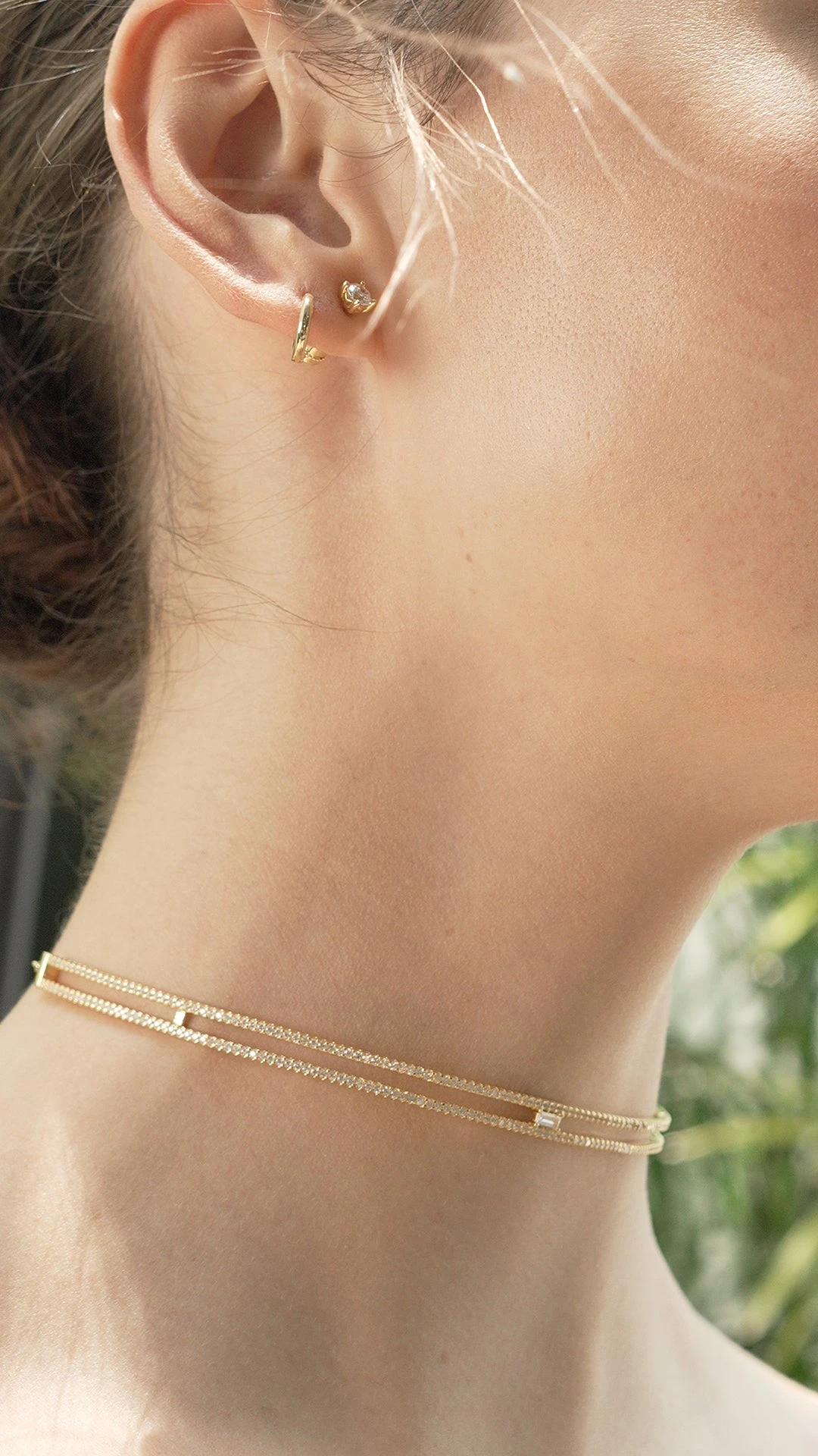 Thela Choker Necklace 18K Gold Vermeil 5 Thela Choker Necklace 18K Gold Vermeil - Image 3