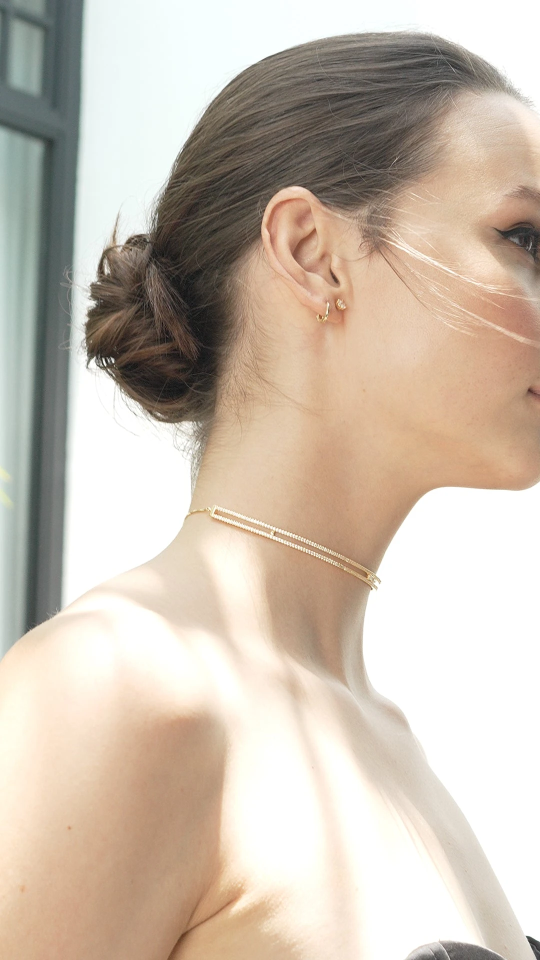 Thela Choker Necklace 18K Gold Vermeil 6 Thela Choker Necklace 18K Gold Vermeil - Image 4